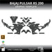 Bajaj Pulsar Motorcycle 1:1 Vector Graphic Template Bikerz Kingdom