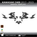 Kawasaki Z400 Motorcycle 1:1 Vector Graphic Template Bikerz Kingdom