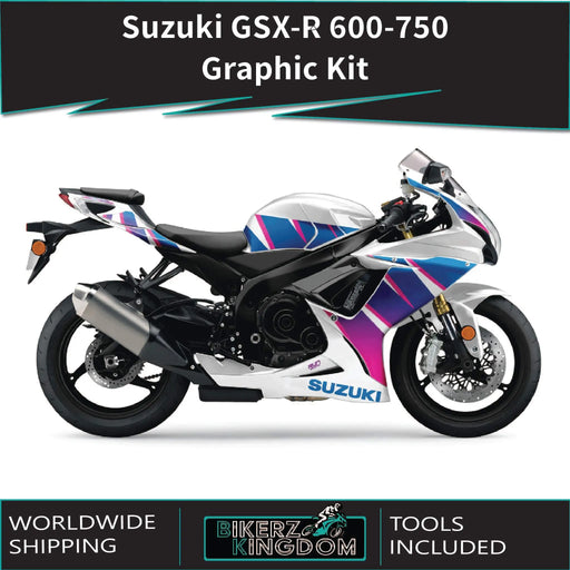 SUZUKI GSX-R 600 / 750 Graphic Kit fits GSX-R 600 2008-2024 Models Bikerz Kingdom