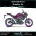 YAMAHA MT03 Funky Pinks Graphic Kit 2014-2024 Models Bikerz Kingdom