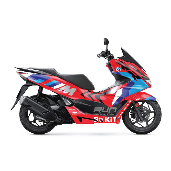 Honda PCX125 2025 MM Peformance Graphic Kit Full Decals Bikerz Kingdom