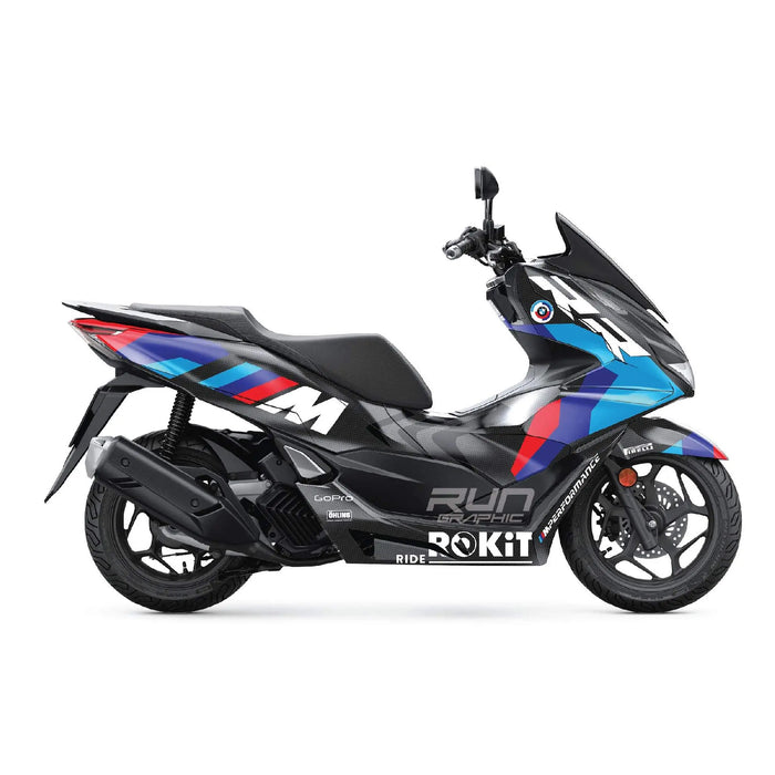 Honda PCX125 2025 MM Peformance Graphic Kit Full Decals Bikerz Kingdom