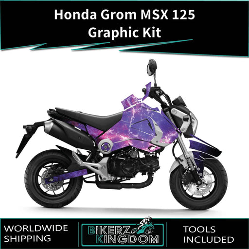 Honda Grom MSX 125 2013-2016 Graphic Kit Galaxy Theme Decal Wrap Bikerz Kingdom