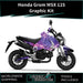 Honda Grom MSX 125 2013-2016 Graphic Kit Galaxy Theme Decal Wrap Bikerz Kingdom