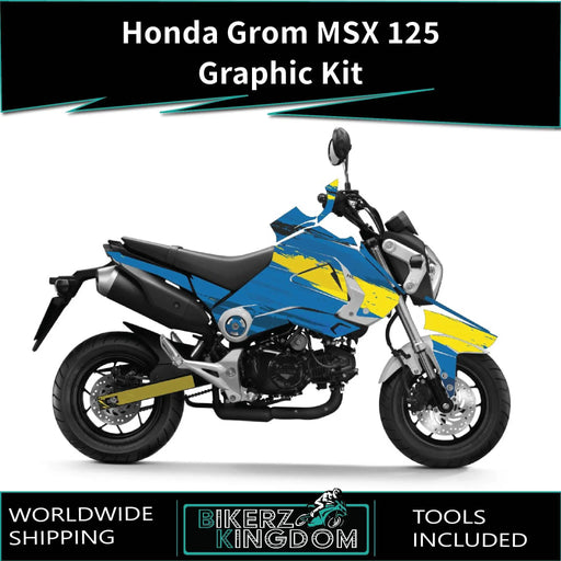 Honda Grom MSX 125 2013-2016 Graphic Kit Greens Decal Wrap Bikerz Kingdom