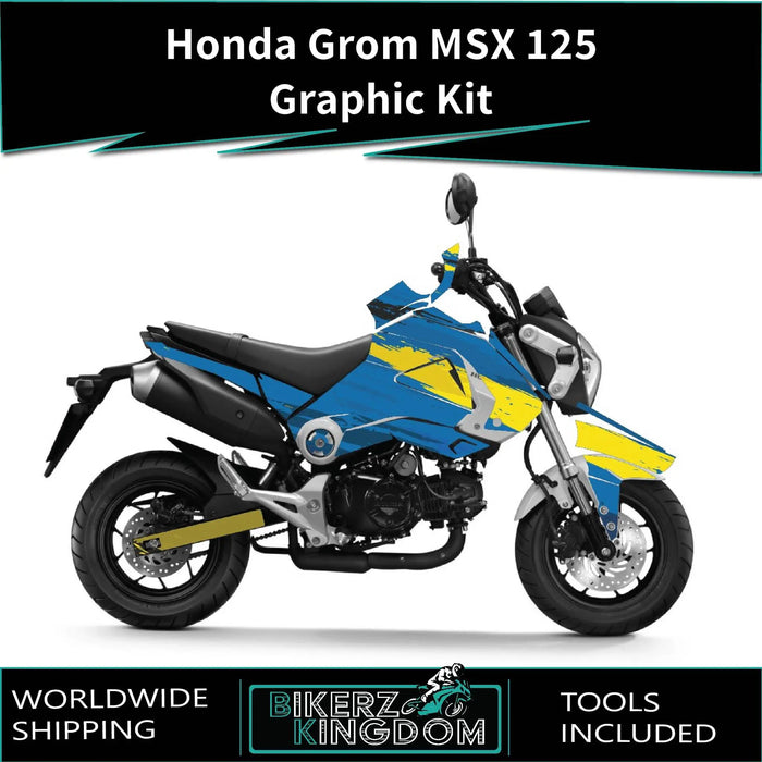 Honda Grom MSX 125 2013-2016 Graphic Kit Greens Decal Wrap Bikerz Kingdom