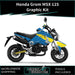 Honda Grom MSX 125 2013-2016 Graphic Kit Greens Decal Wrap Bikerz Kingdom
