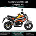 Honda Grom MSX 125 2013-2016 Graphic Kit Orange Theme Decal Wrap Bikerz Kingdom