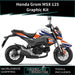 Honda Grom MSX 125 V2 2017-2020 Graphic Kit Bright Race Colours Decal Wrap Bikerz Kingdom