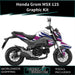 Honda Grom MSX 125 V2 2017-2020 Graphic Kit Bright Race Colours Decal Wrap Bikerz Kingdom