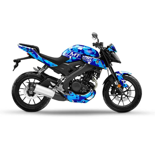 Camo Vinyl Graphic Kit for Yamaha MT-125 (2014–2020) – Custom Street Style Wrap Bikerz Kingdom