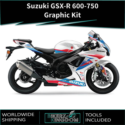 SUZUKI GSX-R 600 / 750 Graphic Kit fits GSX-R 600 2008-2024 Models Bikerz Kingdom