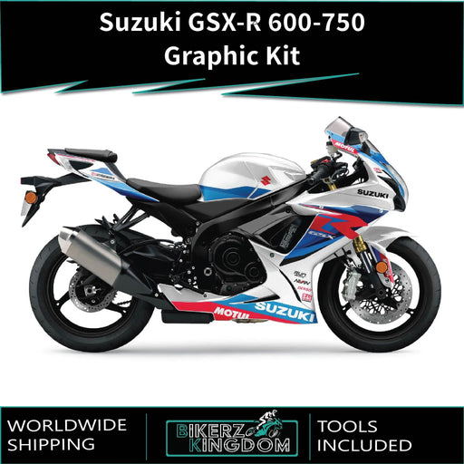 SUZUKI GSX-R 600 / 750 Graphic Kit fits GSX-R 600 2008-2024 Models Bikerz Kingdom