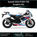 SUZUKI GSX-R 600 / 750 Graphic Kit fits GSX-R 600 2008-2024 Models Bikerz Kingdom
