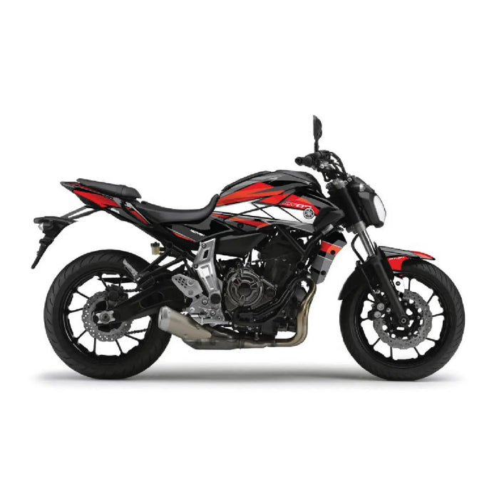 YAMAHA MT07 Yellow White Red Blue Graphic Kit 2014 - 2017 Bikerz Kingdom