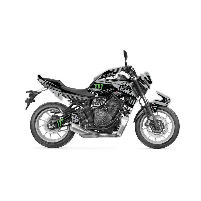 YAMAHA MT07 Graphics Kit Monster 2021 - 2024 Design MT07 Decal Set Bikerz Kingdom