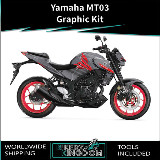 YAMAHA MT03 Funky Stripes Graphic Kit 2014-2024 Models Bikerz Kingdom