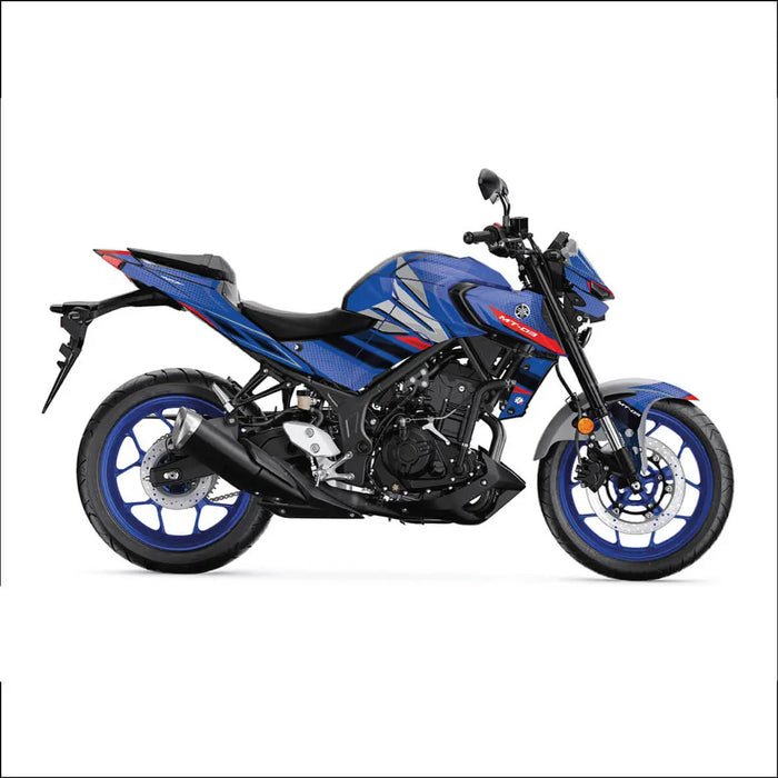 YAMAHA MT03 Funky Stripes Graphic Kit 2014-2024 Models Bikerz Kingdom