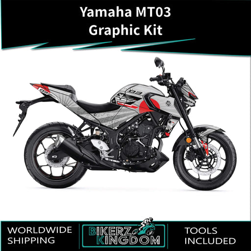 YAMAHA MT03 Sun Rays Graphic Kit 2014-2024 Models Bikerz Kingdom
