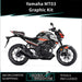 YAMAHA MT03 Chequered Graphic Kit 2014-2024 Models Bikerz Kingdom