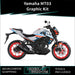 YAMAHA MT03 Chequered Graphic Kit 2014-2024 Models Bikerz Kingdom