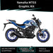 YAMAHA MT03 Chequered Graphic Kit 2014-2024 Models Bikerz Kingdom