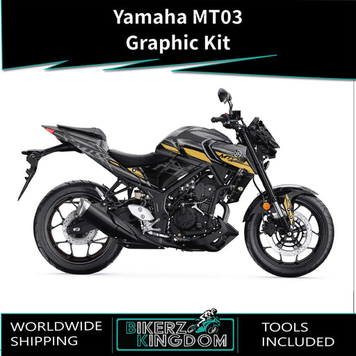 YAMAHA MT03 Graffiti Graphic Kit 2014-2024 Models Bikerz Kingdom