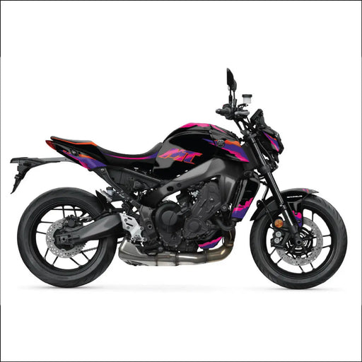 YAMAHA MT-09 Black and Pink Graphic Kit 2020-2023 Bikerz Kingdom