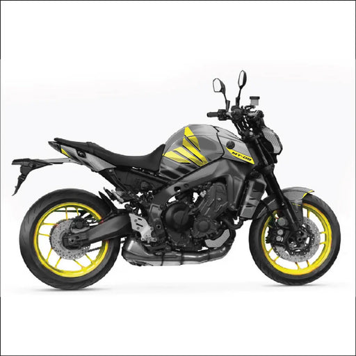 YAMAHA MT09 Grey and Yellow Graphic Kit 2014-2024 Bikerz Kingdom