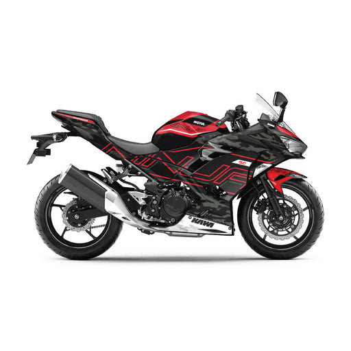 Kawasaki Ninja 400 2018-2024 Ninja Race Theme Graphic Kit Bikerz Kingdom
