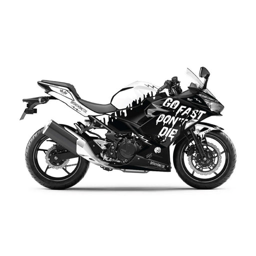 Kawasaki Ninja 400 2018-2024 Go Fast Dont Die Theme Graphic Kit Bikerz Kingdom