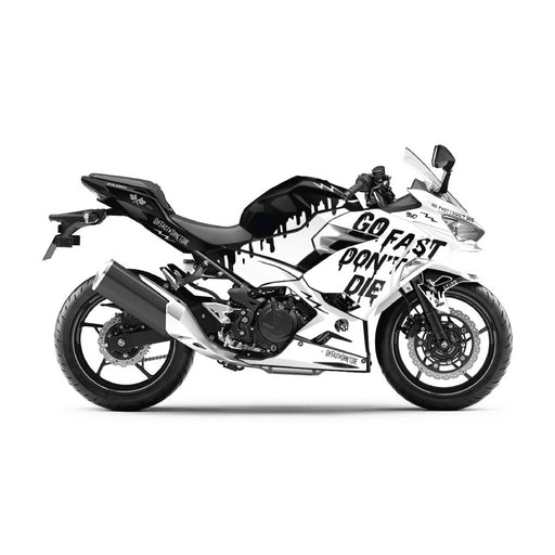 Kawasaki Ninja 400 2018-2024 Go Fast Dont Die Theme Graphic Kit Bikerz Kingdom