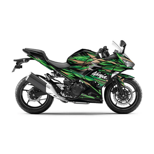 Kawasaki Ninja 400 2018-2024 Cameo Tiger Theme Graphic Kit Bikerz Kingdom