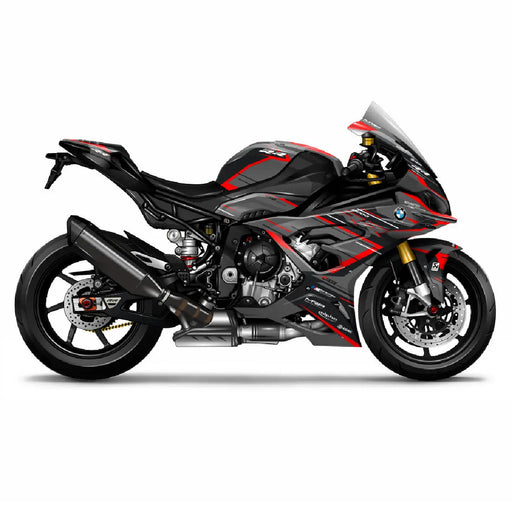 BMW S1000RR 2023 – 2024 Black and Red Race Kit Bikerz Kingdom