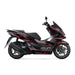 Honda PCX 125 2025 Black Blue Lightning Graphic Kit Full Decals Bikerz Kingdom