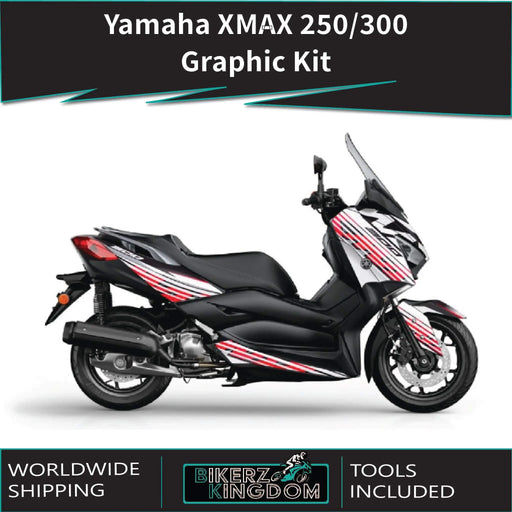 YAMAHA XMAX Lined Design Graphic Kit 2018-2020 Bikerz Kingdom