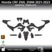HONDA CRF 250L 250M 2021-2023 Motorcycle 1:1 Vector Graphic Template Bikerz Kingdom