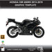 Honda CBR 600RR 2013-2019 Motorcycle 1:1 Vector Graphic Template Bikerz Kingdom