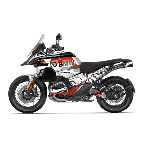 BMW GS 1300 2024 Adventure Graphics Kit Red White Colours Decal Set Bikerz Kingdom
