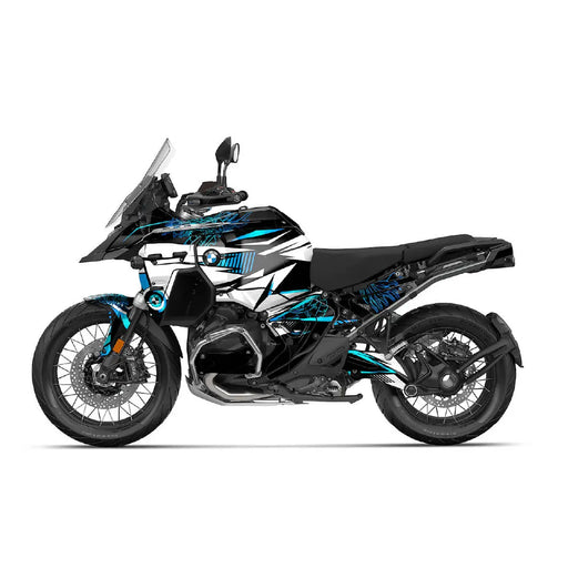 BMW GS 1300 2024 Adventure Graphics Kit Black Red  Colours Decal Set Bikerz Kingdom