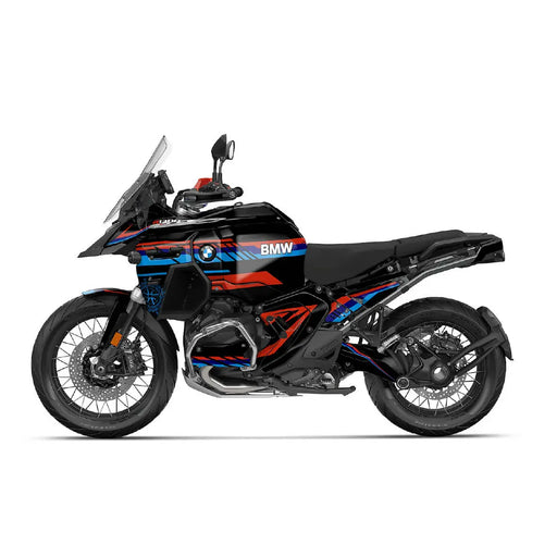 BMW GS 1300 2024 Adventure Graphics Kit Black Red  Colours Decal Set Bikerz Kingdom