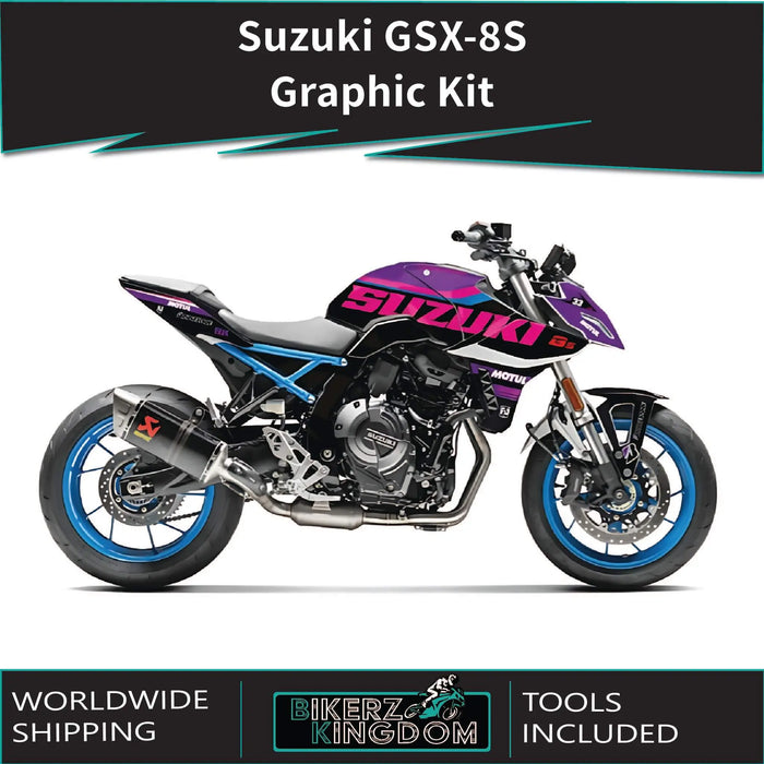 SUZUKİ GSX-8S Graphic Kit 2023-2024 Models Bikerz Kingdom
