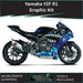 Yamaha YZF R1 Blue Shark Graphic Kit 2020-2024 Models Bikerz Kingdom