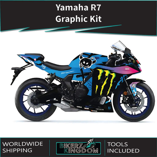 Yamaha YZF R7 Monster Graphic Kit 2021-2024 Models Bikerz Kingdom