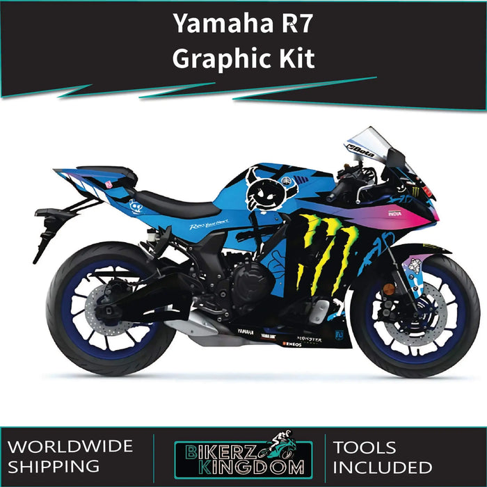 Yamaha YZF R7 Monster Graphic Kit 2021-2024 Models Bikerz Kingdom