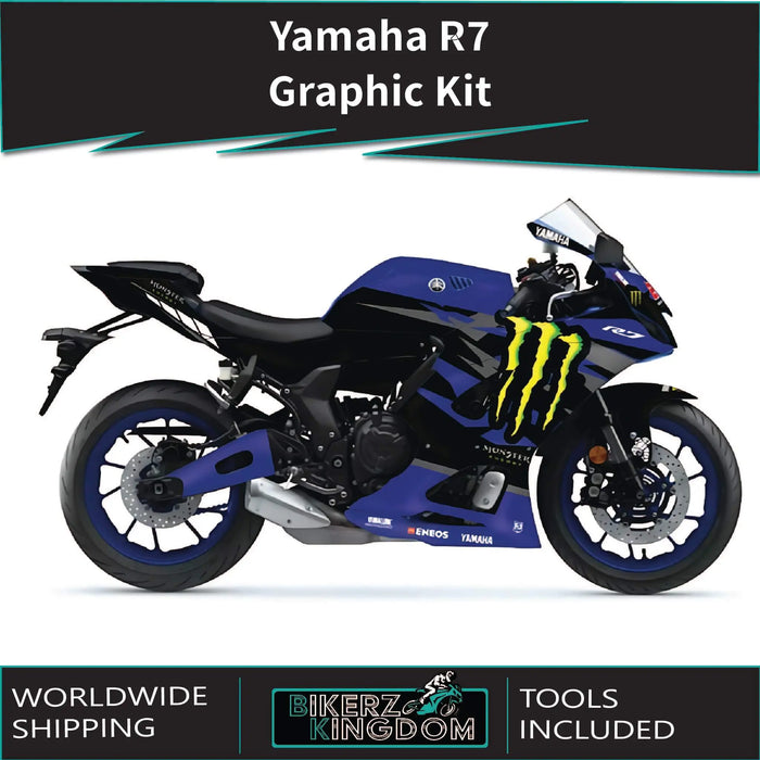 Yamaha YZF R7 Monster Graphic Kit 2021-2024 Models Bikerz Kingdom