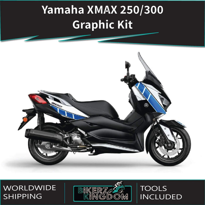 YAMAHA XMAX Checquered Design Graphic Kit 2018-2020 Bikerz Kingdom