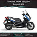 YAMAHA XMAX Checquered Design Graphic Kit 2018-2020 Bikerz Kingdom