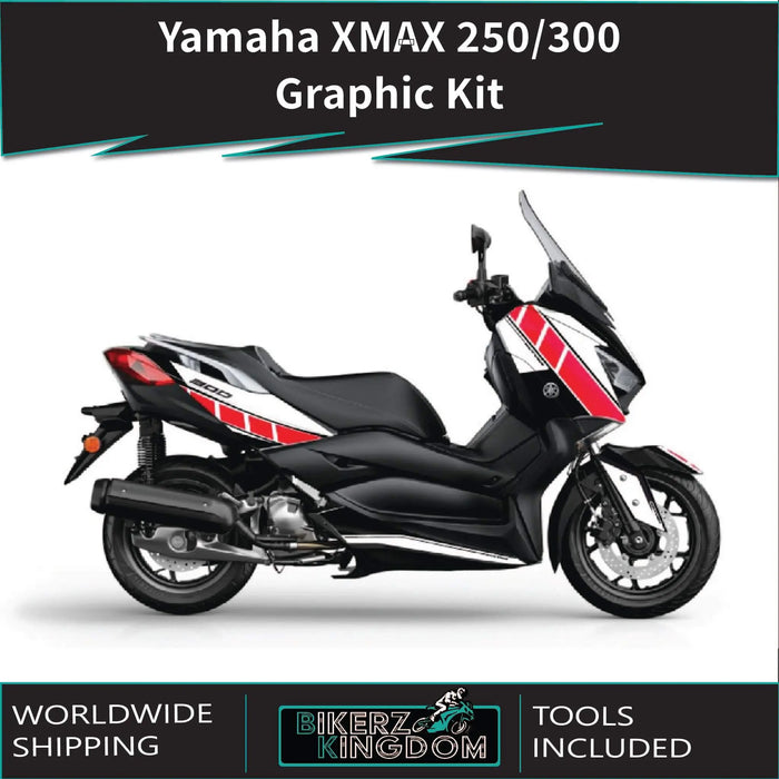 YAMAHA XMAX Checquered Design Graphic Kit 2018-2020 Bikerz Kingdom