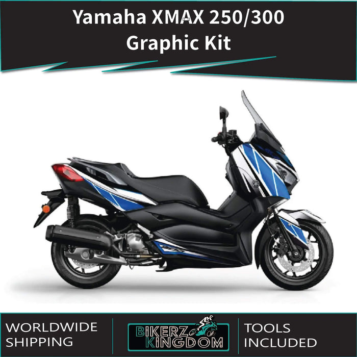 YAMAHA XMAX Checquered Design Graphic Kit 2018-2020 Bikerz Kingdom